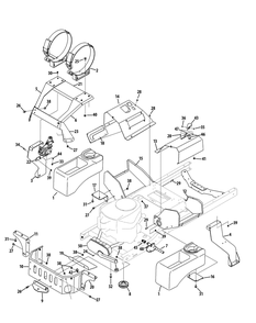 Part Location Diagram of 703-07585-4021 Cub Cadet Lh Upper Console